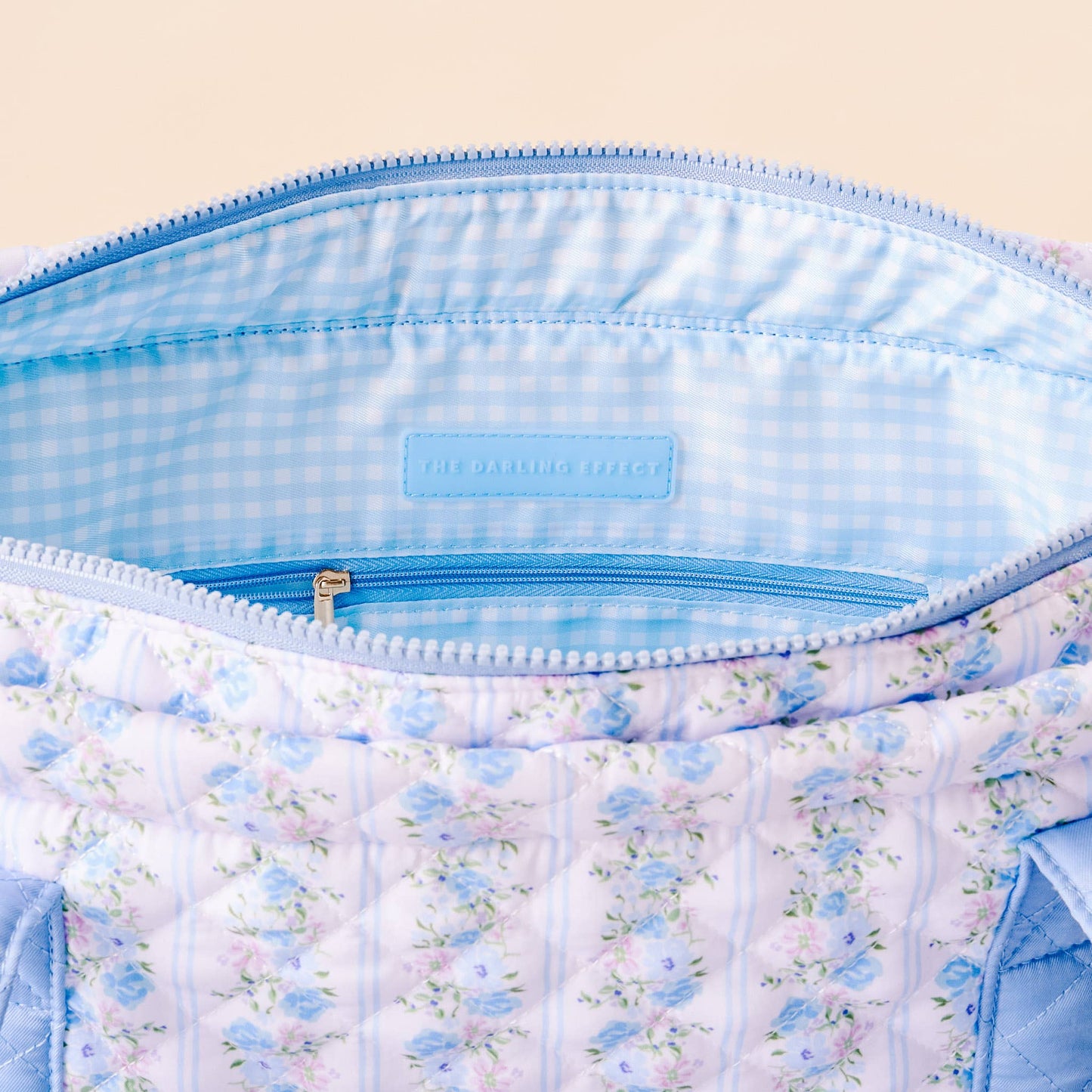 Quilted Tote Petal Parade Blue
