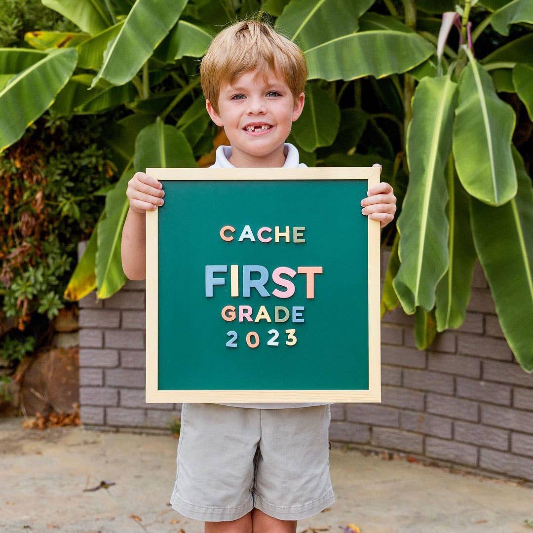 Green Magnetic Chalkboard